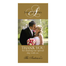 Wedding Thank You Bride Groom Photo Cards