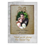 wedding Thank you Card elegant photo frame