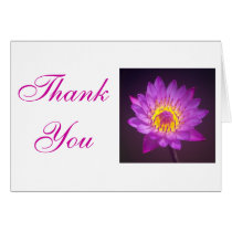 Wedding Thank You Card - lotus flower