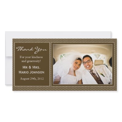 Wedding Thank You Card Picture Card