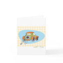 Wedding Thank You Card - Retro Just Married Car card