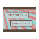 Wedding Thank You Card - Simple Post Card
