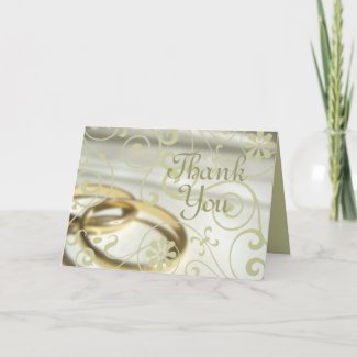 Wedding Thank You (Customizable Color!) card