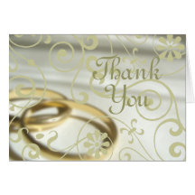 Wedding Thank You (Customizable Color!) Card