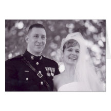 wedding thank you greeting card