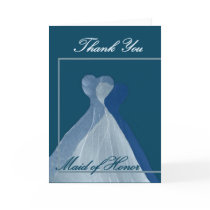 Wedding THANK YOU Maid of Honor cards