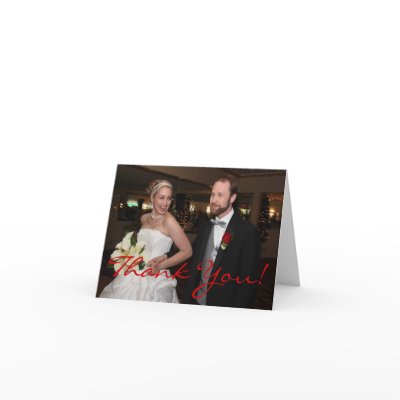 Wedding Card Etiquette on Wedding Thank You Note Card From Zazzle Com