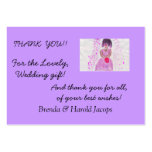 Wedding Thank You Note Card business cards