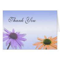 Wedding thank you note,daisy flowers card