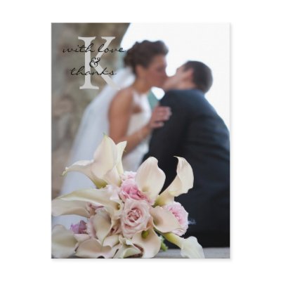 Wedding Thank You Note Postcard