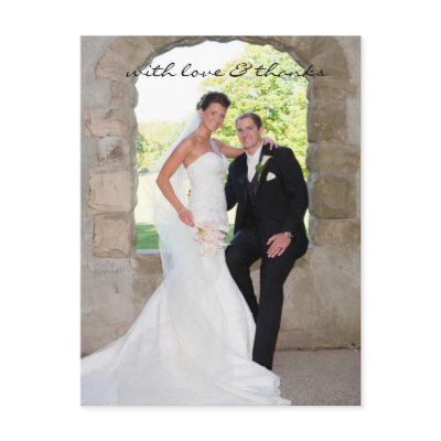 Wedding Thank You Note Postcard