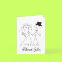 Wedding Thank You Notecard by White_Wedding Wedding Thank You Notecard