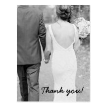 Wedding Thank You Photo Post Card