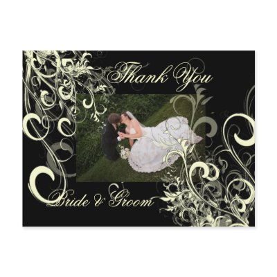 Wedding Thank You Photo postcards,