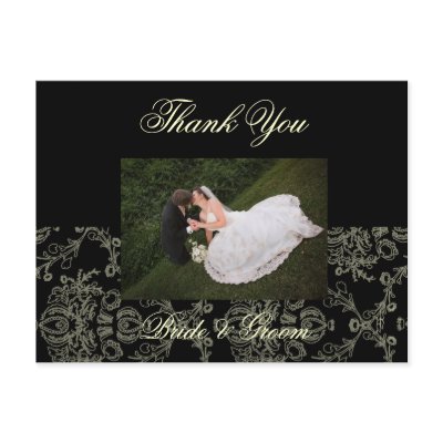 Wedding Thank You Photo postcards,