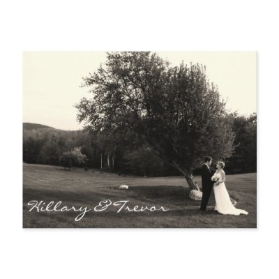 Wedding Thank you Postcard