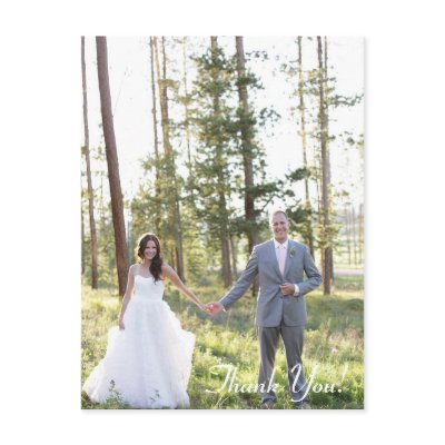 Wedding Thank You postcard