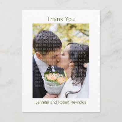 Wedding Thank You Postcard