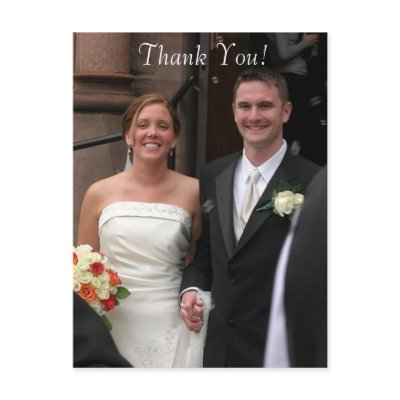 Wedding Thank You postcards