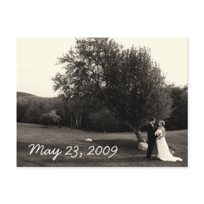 Wedding Thank you Postcard