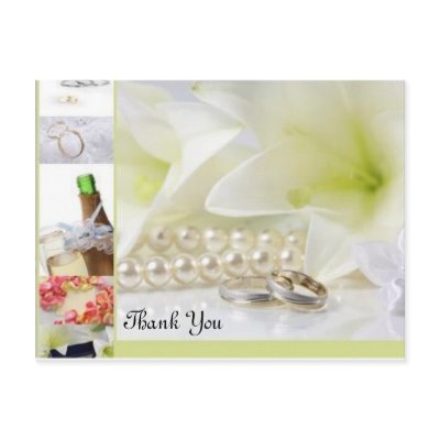 Wedding Thank You postcards