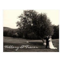 Wedding Thank you Postcard