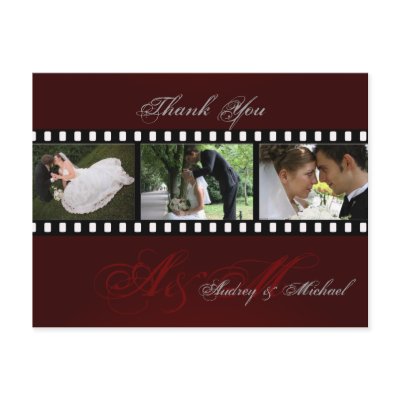 Wedding Thank you postcards insert your photos