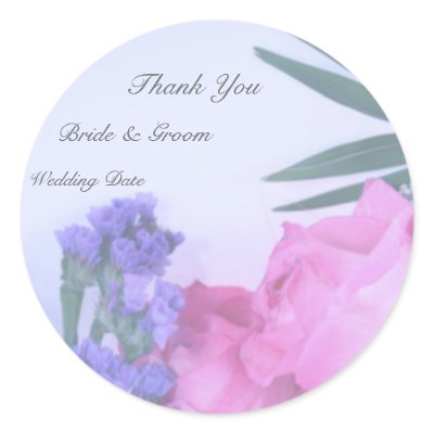 Wedding Thank You Sticker