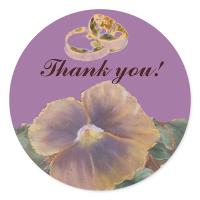 wedding thank you sticker