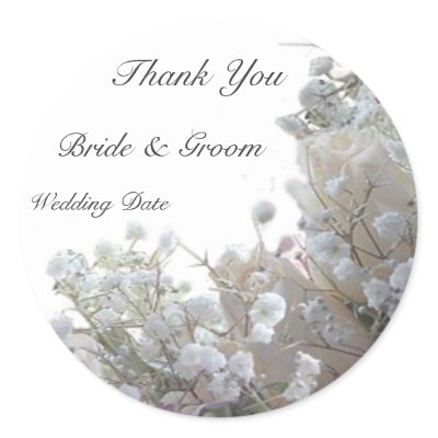 Wedding Thank You Sticker by elenaind