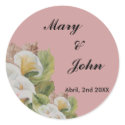 wedding thank you sticker sticker