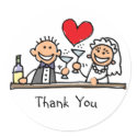 Wedding Thank You Stickers by wedding_tshirts Wedding Thank You Stickers