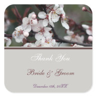 wedding thank you stickers, card, etc sticker