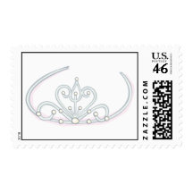 Wedding Tiara with Pearls Stamps