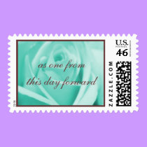 Wedding: Tiffany Blue & Chocolate stamps