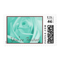 Wedding: Tiffany Blue & Chocolate postage