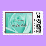 Wedding: Tiffany Blue & Chocolate postage