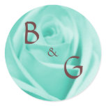 Wedding: Tiffany Blue &amp; Chocolate - stickers