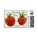 Wedding Tomatoes Custom Postage Stamp by zooogle Wedding Tomatoes Custom Postage Stamp