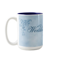 Wedding Usher Coffee Mug- Large: Sky Blue Elegance by LifeOverHere Wedding Usher Coffee Mug- Large: Sky Blue Elegance