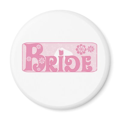 Wedding Veil Bride Fridge Magnets