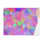 Wedding veil save the date postcard