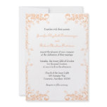 Wedding Vines (Peach) Invitation