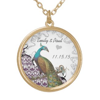 Wedding Vintage Peacock Anniversary Necklace necklace