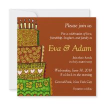 Wedding Vintage Square Invitation