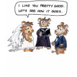 Wedding Vows Hamsters Cartoon Custom T-Shirt