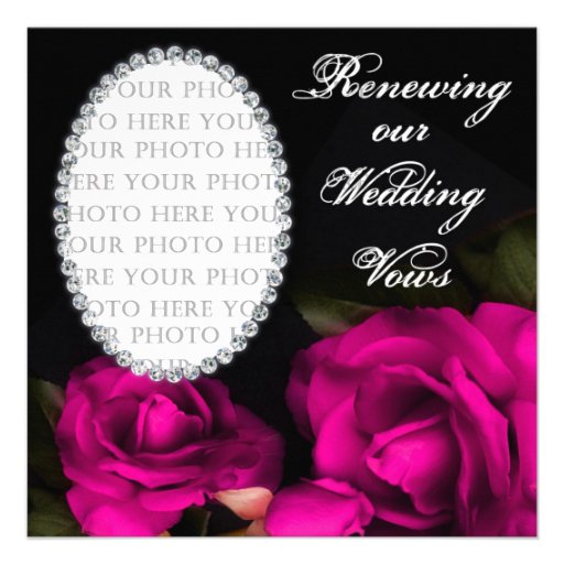 Wedding Vows Renewed - Invitation - Photo