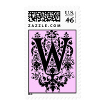 Wedding - W Monogram postage by Zenyaris Wedding - W Monogram postage