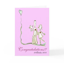Wedding - Walking Together Card (C12special) by pocketsfulloflove Wedding - Walking Together Card (C12special)