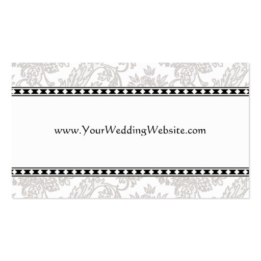 Wedding Website business cards (back side)